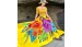 High Quality Rayon Sarongs Handpainted New Design Balinese Flowers Beachwear Women Summer